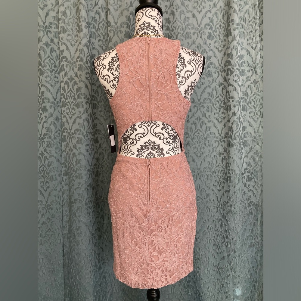 City Studio | NWT Glitter Floral Lace Bodycon Dress - Picture 4 of 8